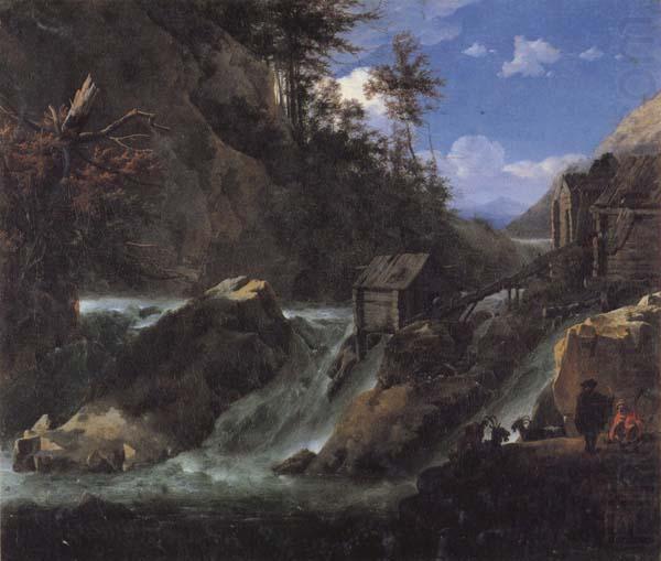 Landscape with Waterfall, Jan Asselijn